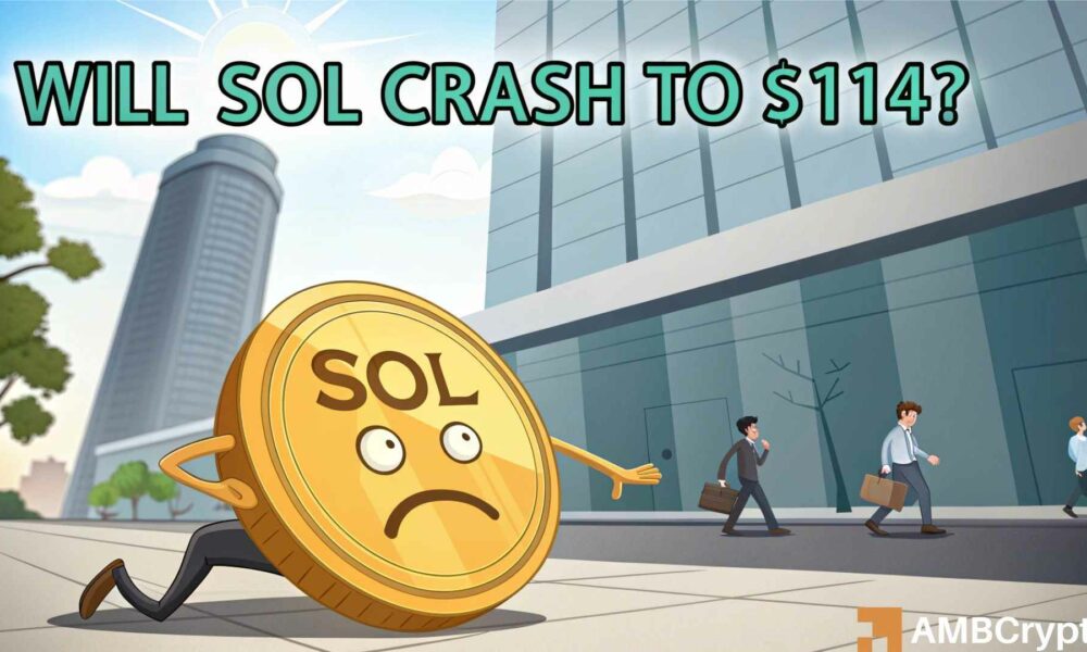 Will SOL crash to $114? Solana's daily chart flashes bearish signal
