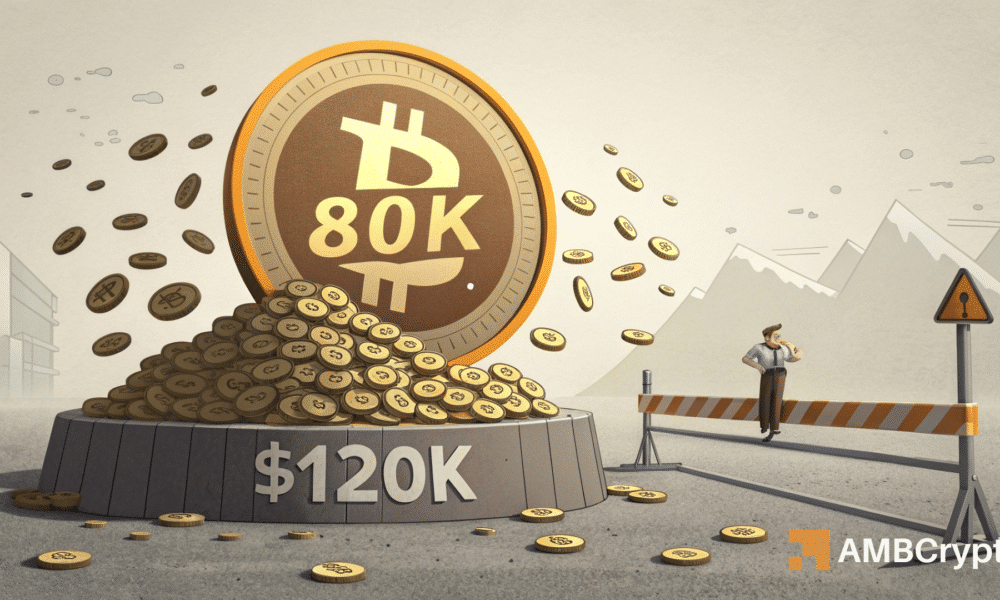 80K Bitcoin offloaded as $120K turns into resistance: A fall ahead?